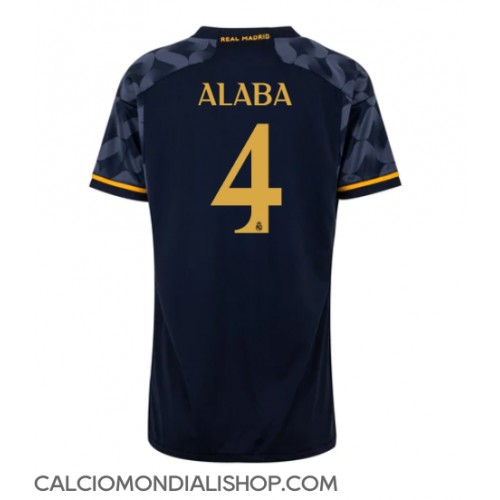 Maglie da calcio Real Madrid David Alaba #4 Seconda Maglia Femminile 2023-24 Manica Corta